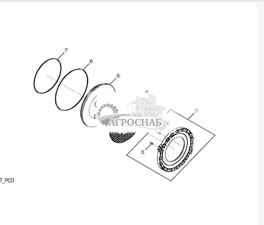 YZ121077 Двухконтурные тормоза 